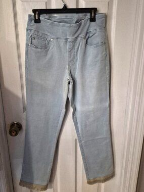 Belle by Kim Gravel Tiki Island Fringe Trim Crop Pant 8T